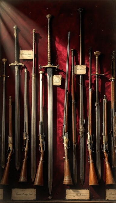 Subtle Weapons Display Free Vintage Armory Display Photo - Armory, Vintage, Antique | Download ...