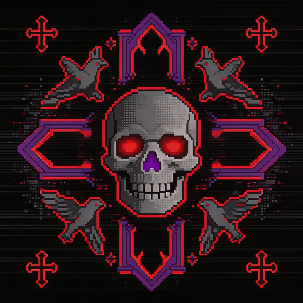 Free Pixelated Skull Decay Image - Skull, Pixel, Gothic | Download at ...