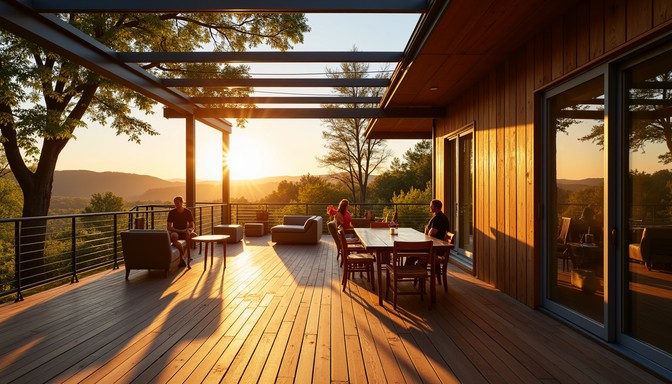 Free Sunset Deck Retreat Image - Sunset, Deck, Wooden | Download at ...