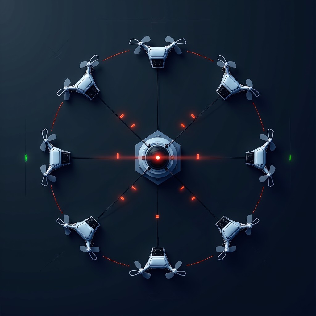 Free Synchronized Drone Network Image - Drones, Swarm, Technology ...
