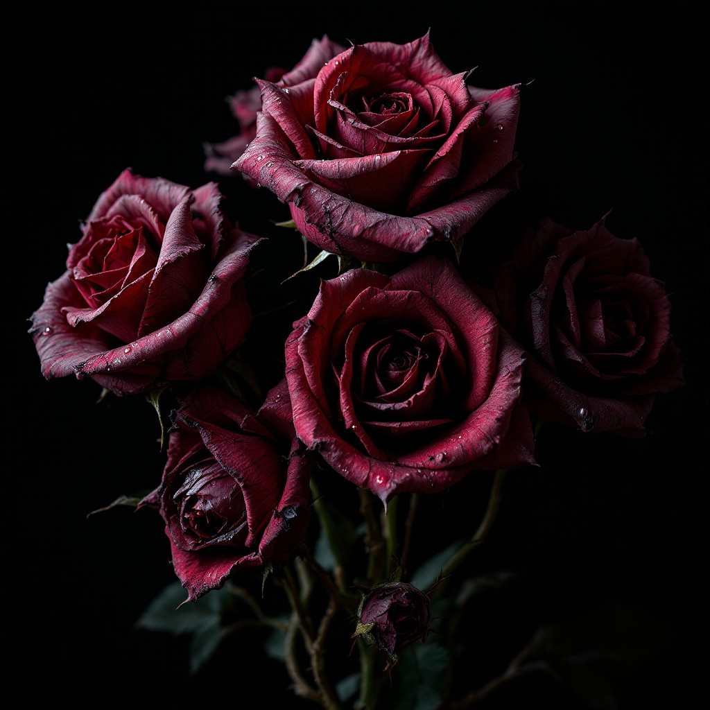 Download Gothic Roses Decay Image - Gothic, Roses, Darkart | StockCake