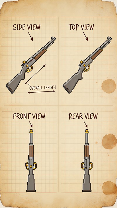 Grid Pattern Weapons Free Vintage Weapon Blueprint Image - Vintage, Blueprint, Schematic ...