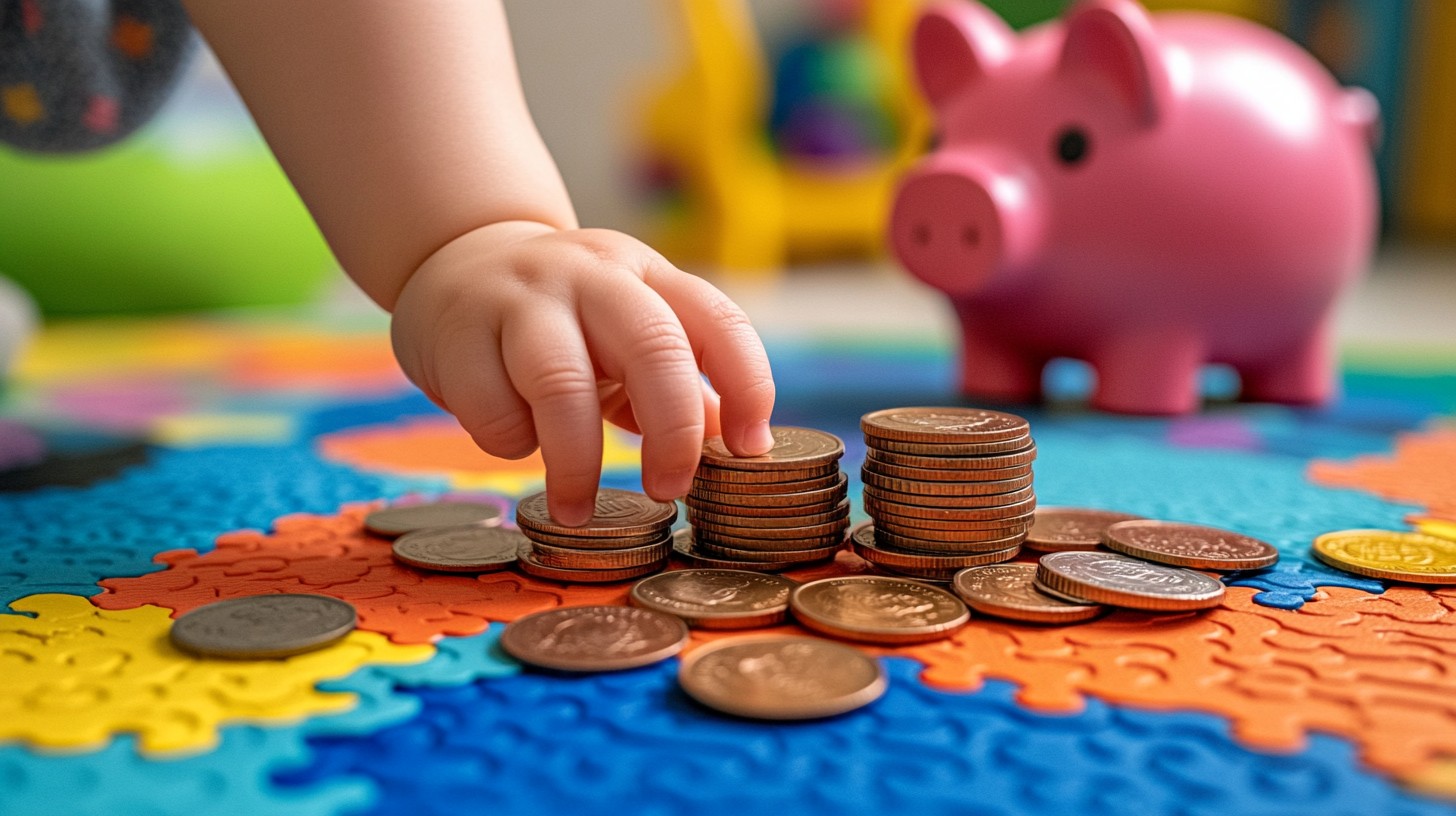 Child Cash Stack Free Child stacking coins Image - Child, Coins, Stacking | Download at ...