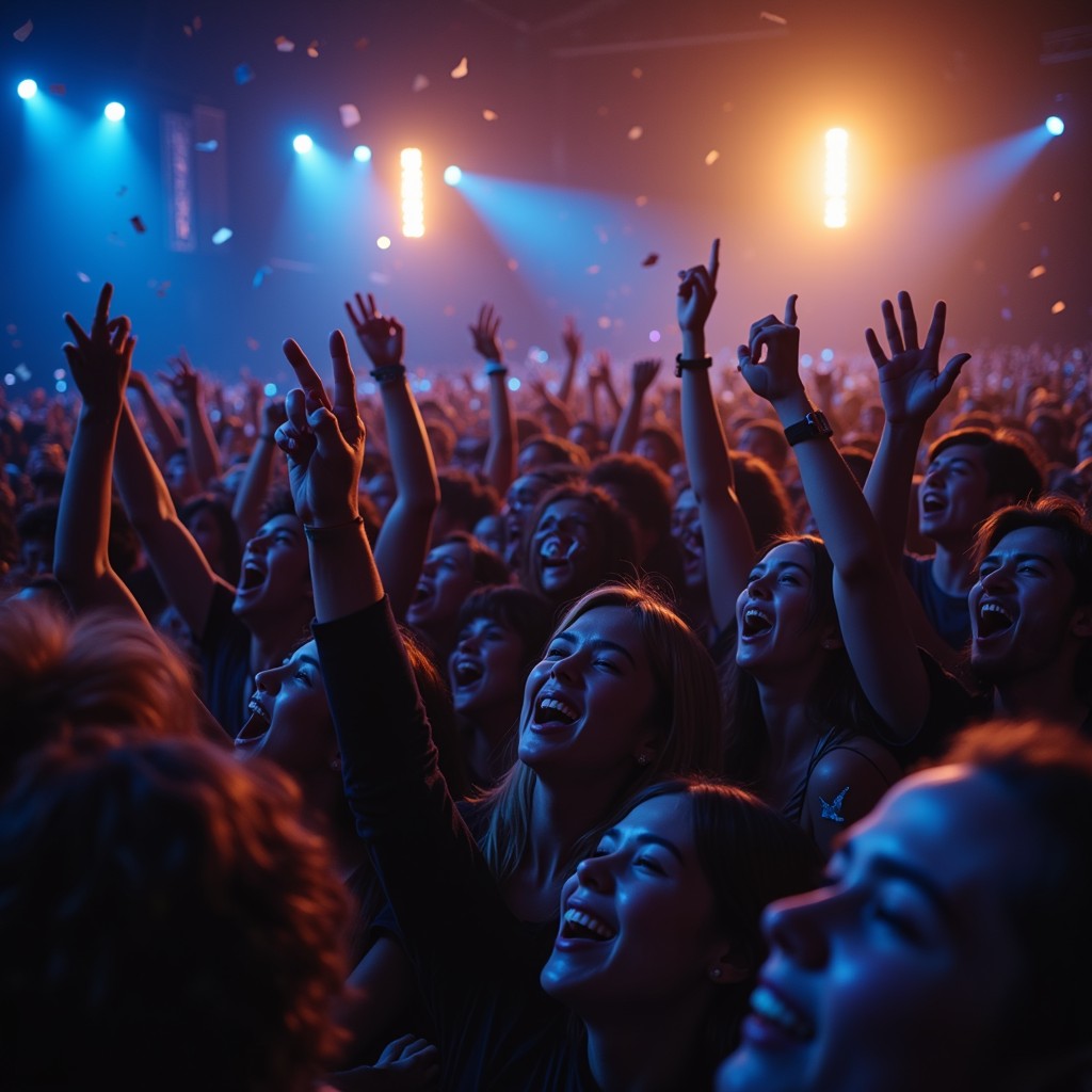 Free Euphoric concert crowd Image - Concert, Crowd, Celebration ...