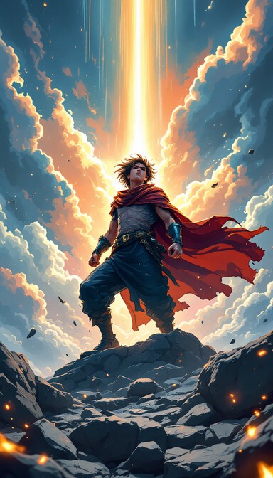 Free Rising Hero Power Image - Hero, Anime, Pixel | Download at StockCake