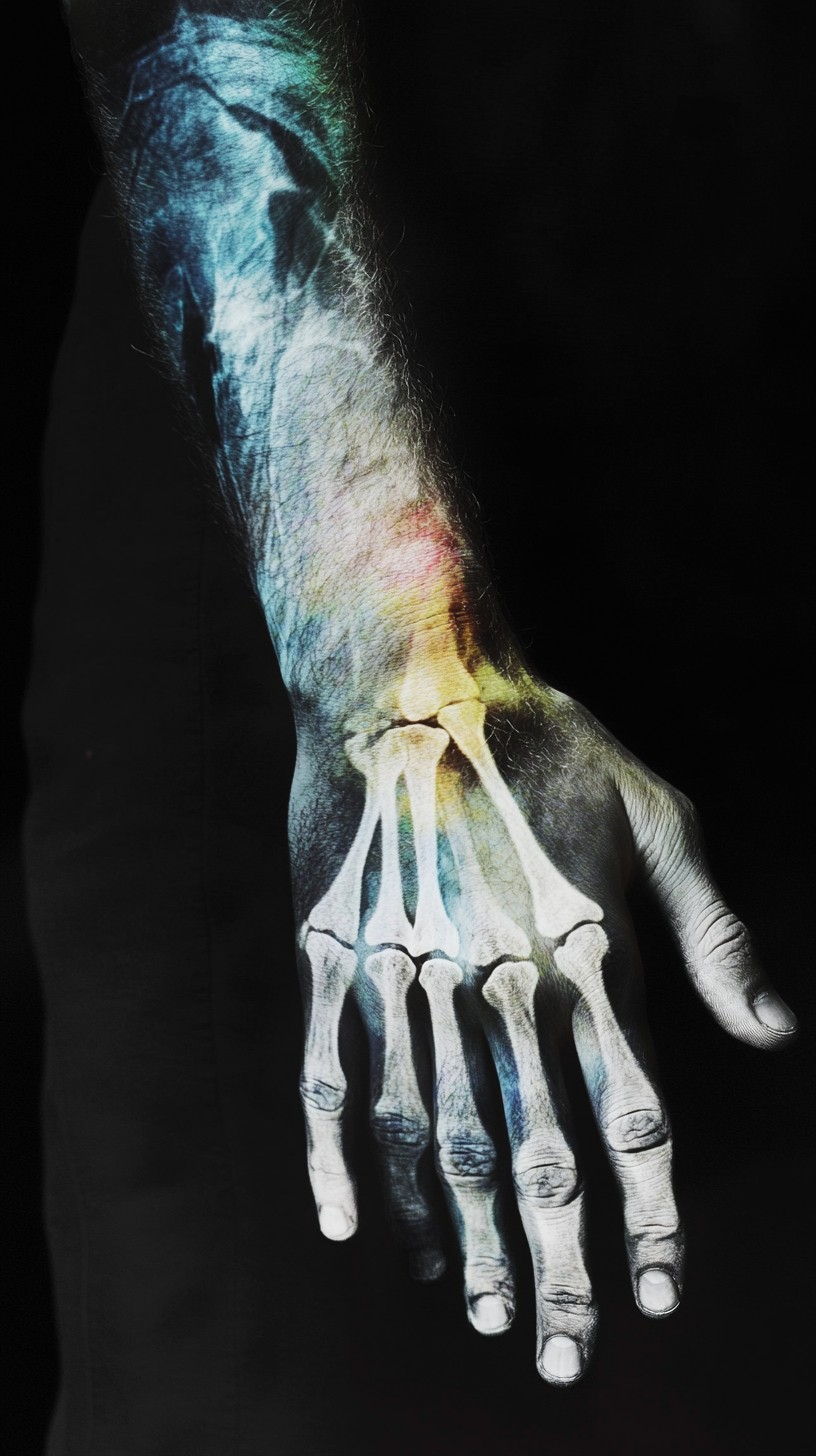 Free Colorful skeletal hand Image - Art, Hand, Skeleton | Download at ...