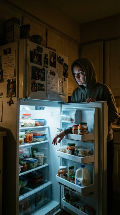Dramatic Fridge Free Midnight Fridge Raid Image - Boy, Fridge, Midnight | Download at ...
