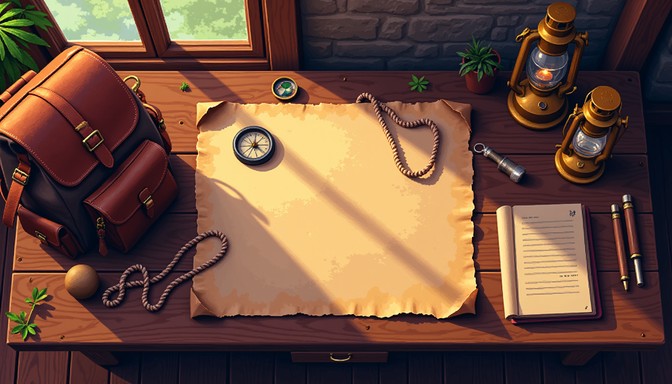 Download Explorer's Night Desk Image - Jungle, Exploration, Lantern ...