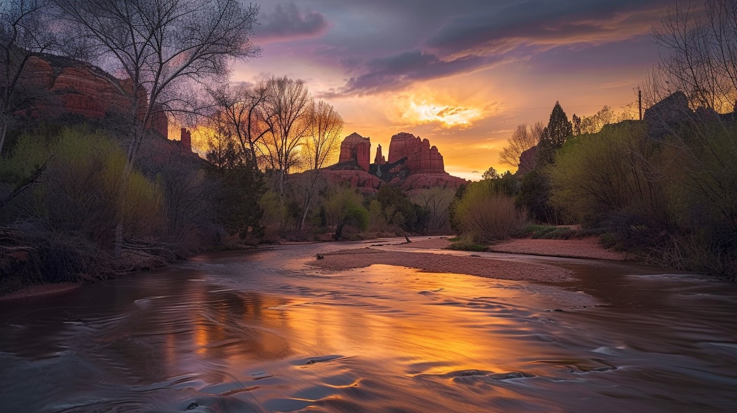 Free Sunset River Glow Image - Sunset, River, Wilderness | Download at ...