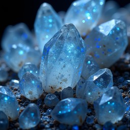 Free Luminous Blue Crystals Image - Crystals, Blue, Luminescent ...