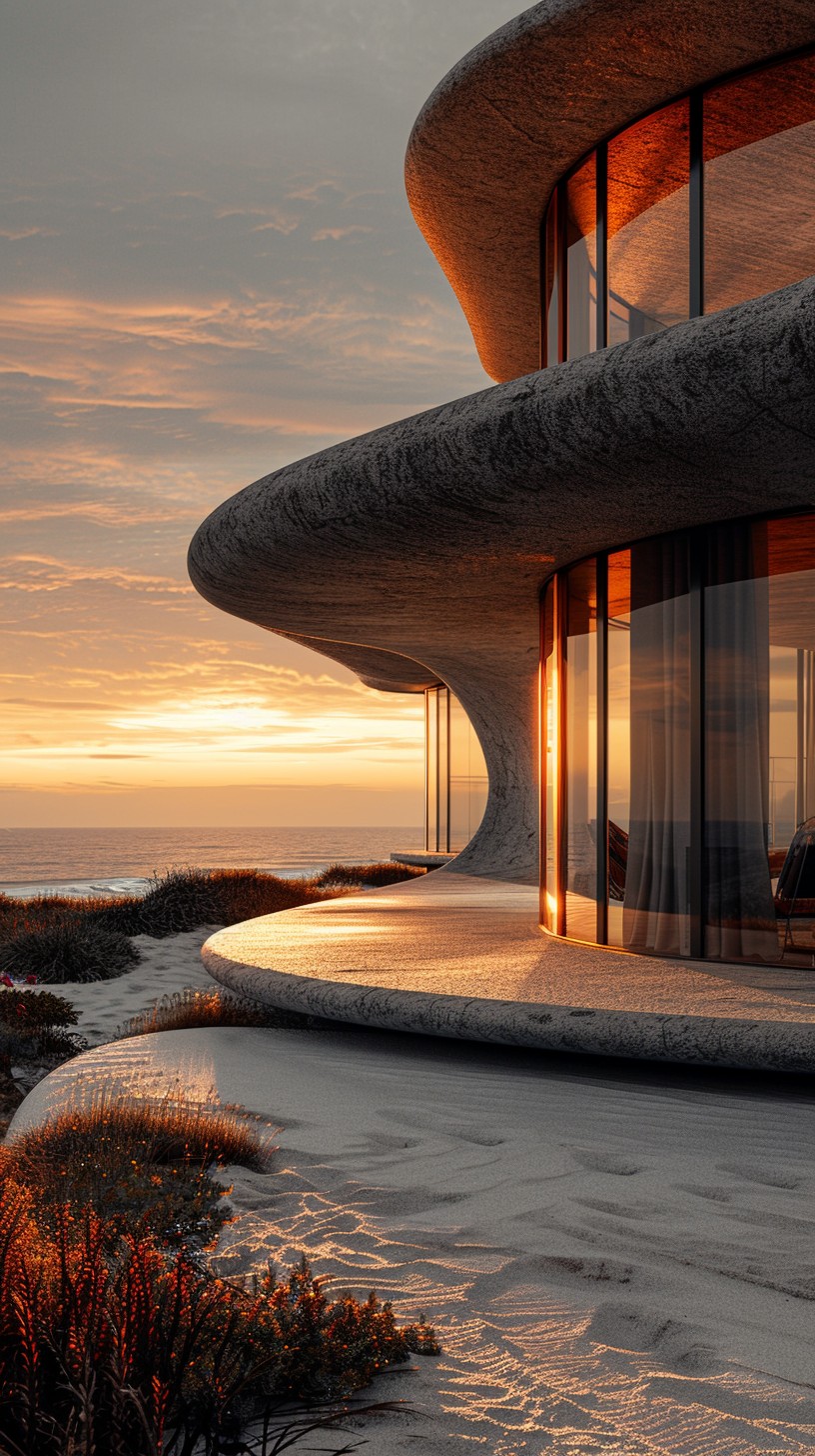 Free Sunset Beach House Image - Sunset, Architecture, Modern | Download ...