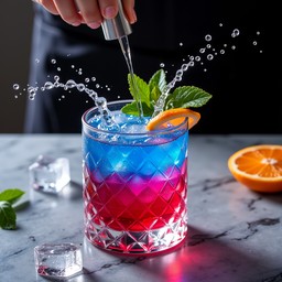Free Vibrant Layered Cocktail Image - Mixology, Layered, Colorful ...