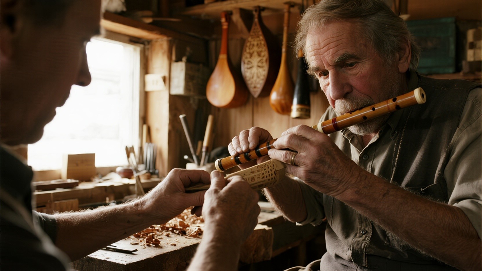 Free Traditional Flute Making Image - Craftsman, Flute, Woodworking ...