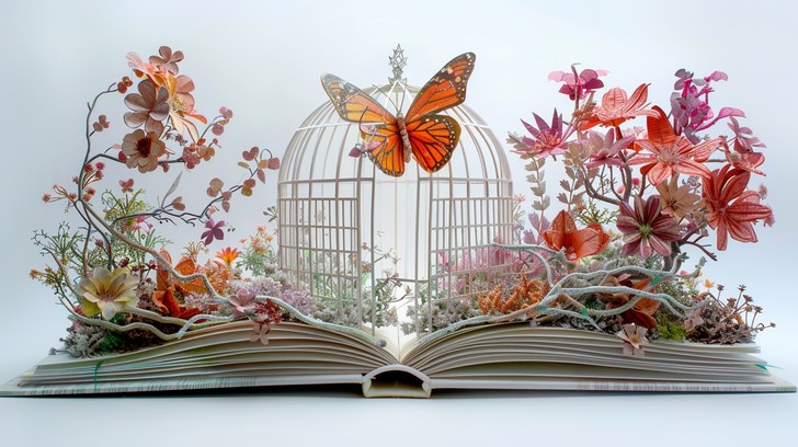 Free Floral Book Display Image - Flowers, Book, Bloom | Download at ...
