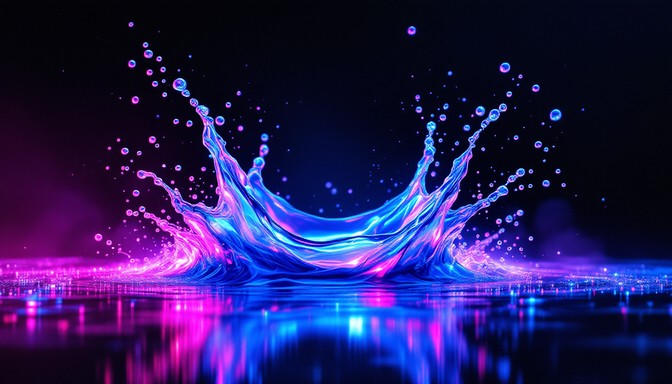 Free Neon Splash Crown Image - Splash, Neon, Cyberpunk | Download at ...