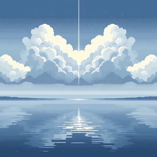 Free Serene Lake Reflection Image - Minimalist, Pixel, Art | Download ...