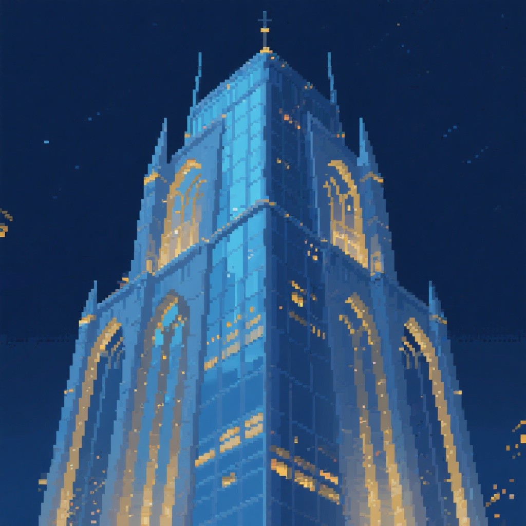Free Gothic Pixel Tower Image - Skyscraper, Gothic, Pixel | Download at ...