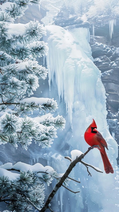 Free Winter Cardinal Perch Image - Winter, Cardinal, Snow | Download at ...