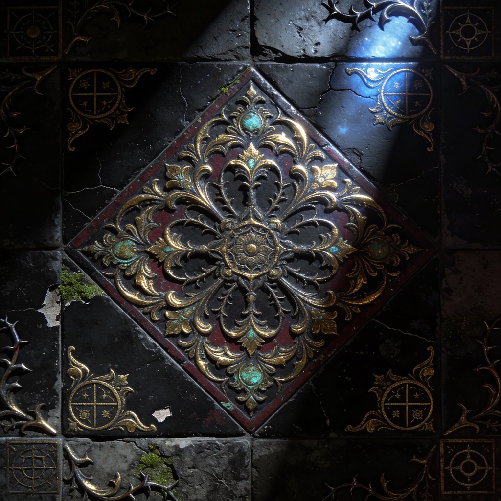 Free Gothic Tile Mandala Image - Gothic, Tiles, Mandala | Download at ...