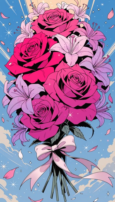 Free Floral Anime Beauty Image - Anime, Flowers, Dahlia | Download at ...