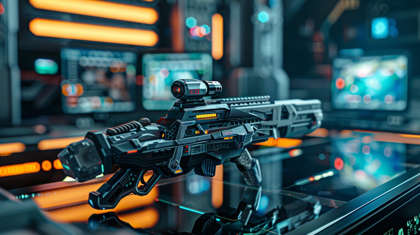 Free Futuristic Assault Rifle Image - Futuristic, Technology, Rifle ...