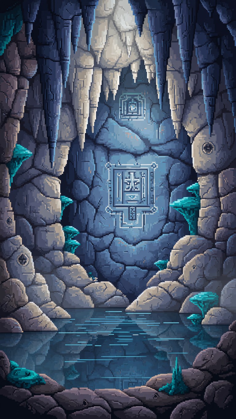 Free Mysterious Cave Descent Image - Cave, Underground, Pixel ...