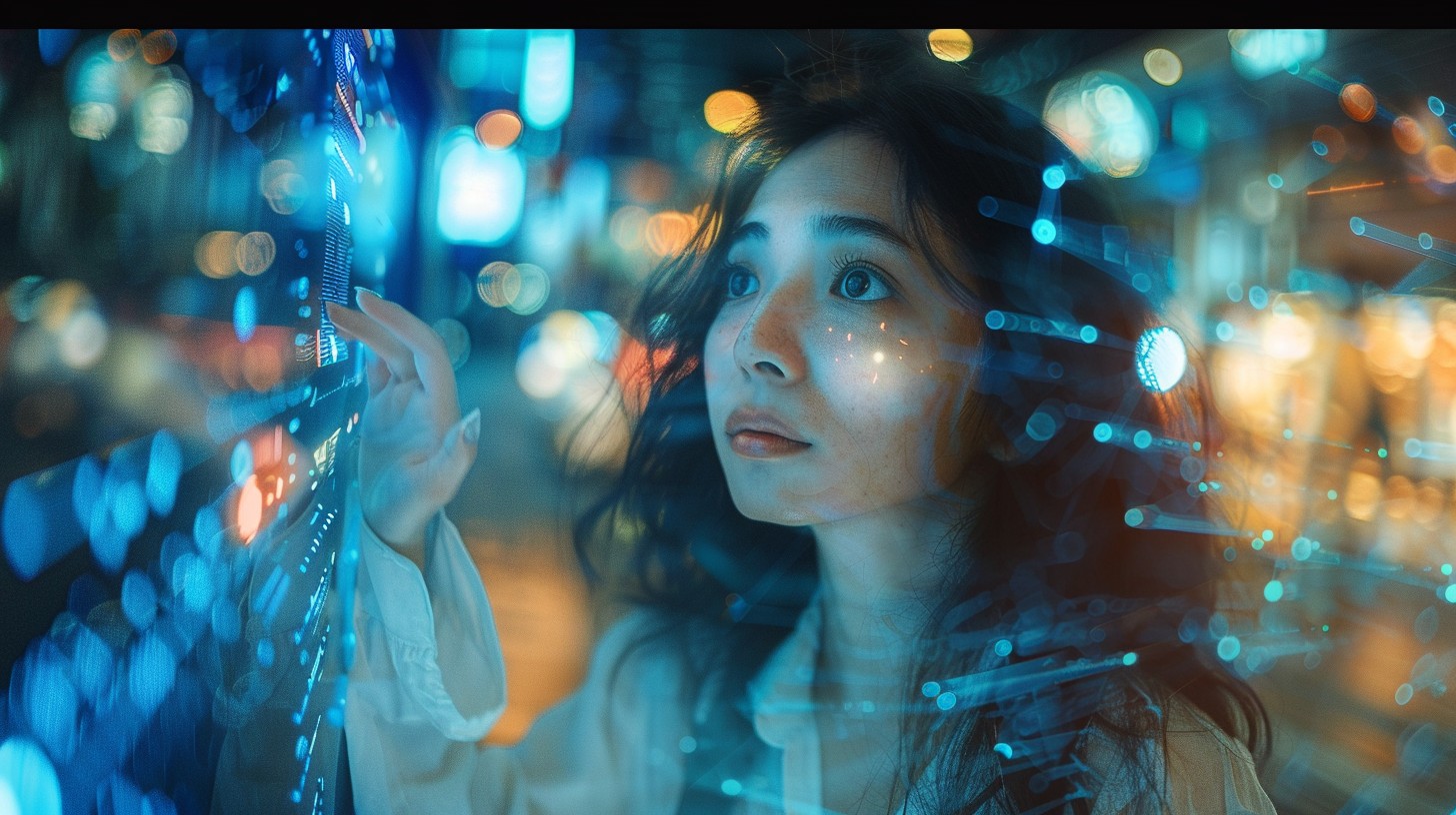 Futureistic Display Free Futuristic Interactive Display Image - Woman, Technology ...