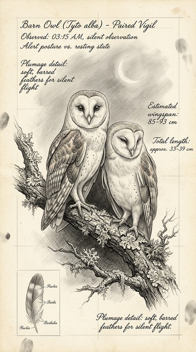 Free Barn Owl Study Image - Owls, Sketch, Graphite | Download at StockCake