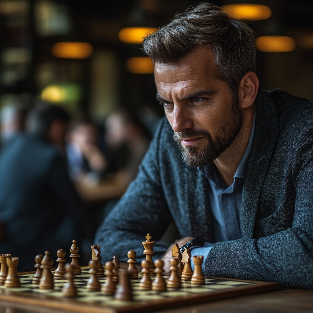 Chess Focus Free Focused chess player Image - Man, Chess, Focus | Download at StockCake