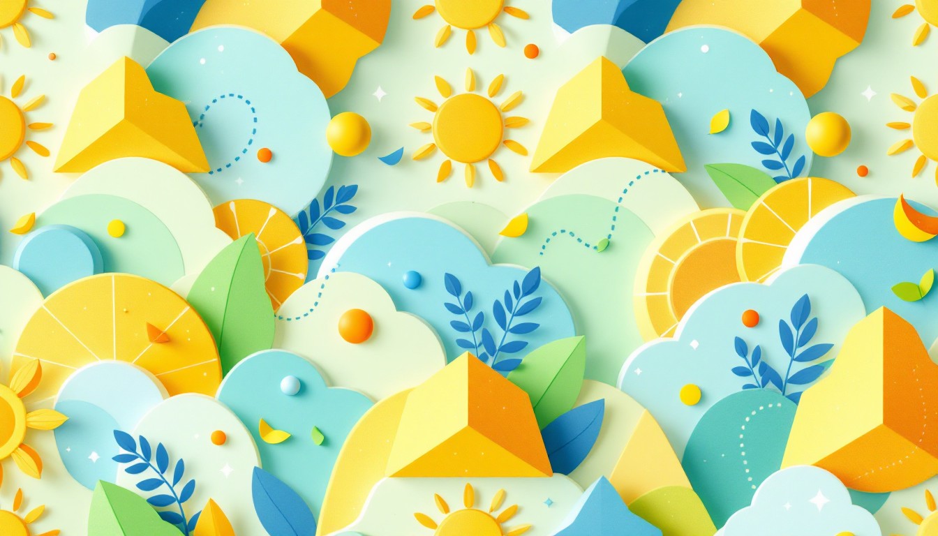 Energy Color Pattern Free Sunny Energy Pattern Image - Renewable, Sustainable, Geometric ...