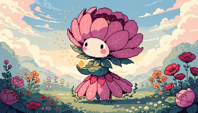 Free Flower Guardian Sprite Image - Pixel, Sprite, Flower | Download at ...
