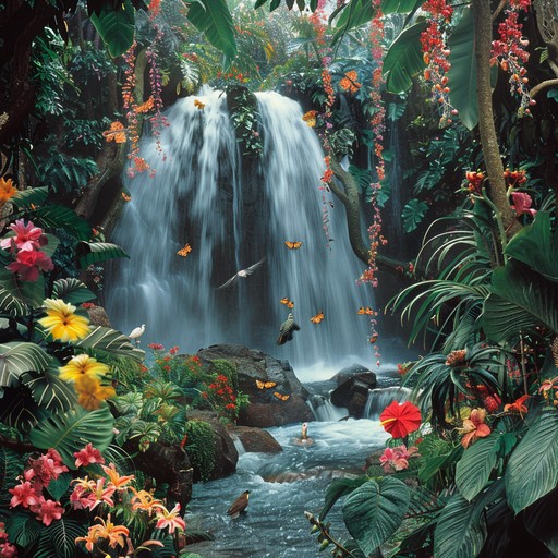 Thrive Waterfall Free Tropical Waterfall Bliss Image - Waterfall, Tropical, Vegetation ...