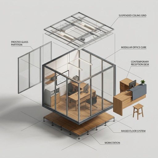 Free Modular Office Design Image - Office, Modular, Isometric ...