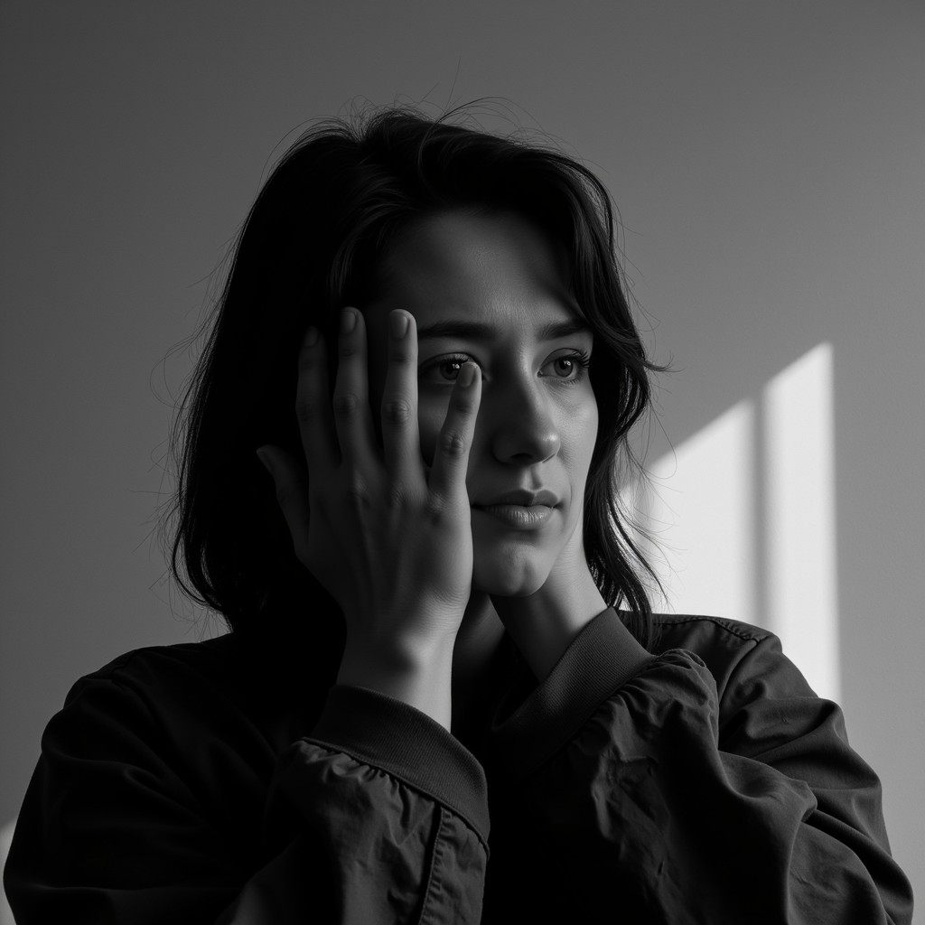 Free Pensive Shadow Play Image - Monochrome, Portrait, Shadow ...