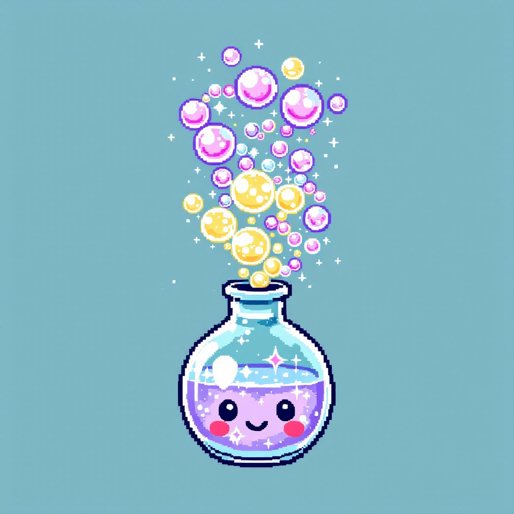 Free Bubbly Pixel Potion Image - Potion, Kawaii, Pixelart | Download at ...