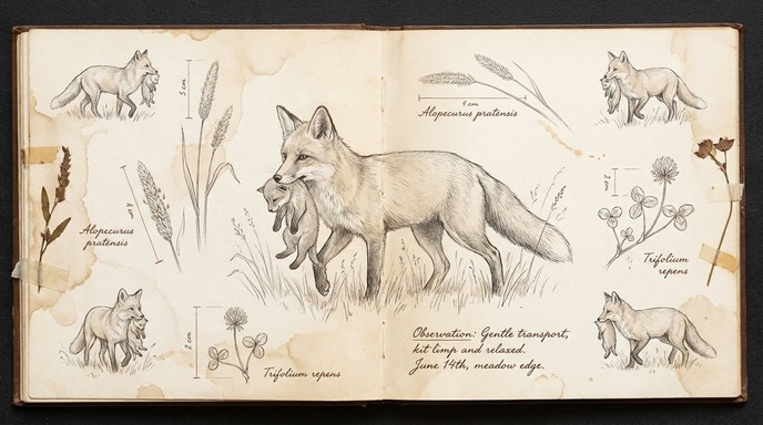 Free Maternal Fox Study Image - Fox, Illustration, Sketch | Download at ...