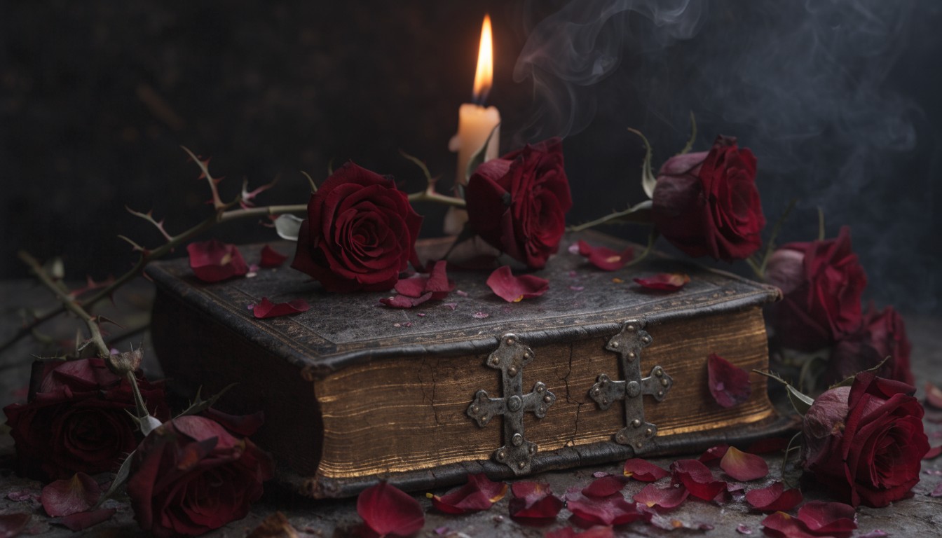 Satanic Roses Free Sacred Roses Decay Image - Gothic, Bible, Roses | Download at ...