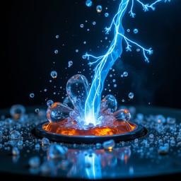 Free Liquid Meets Lightning Image - Water, Electricity, Droplet ...