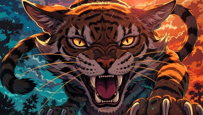 Fierce Animation Free Fierce Anime Feline Image - Feline, Anime, Manga | Download at ...