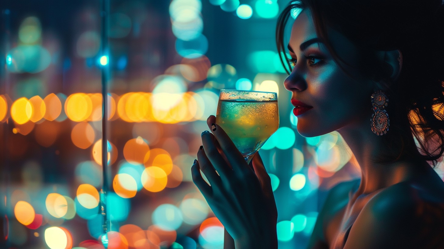Free Evening Cocktail Sip Image - Woman, Night, City | Download at ...