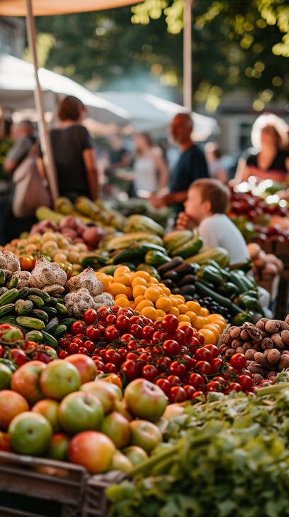 Free Bustling Farmers Market Image - Market, Produce, Vegetables ...
