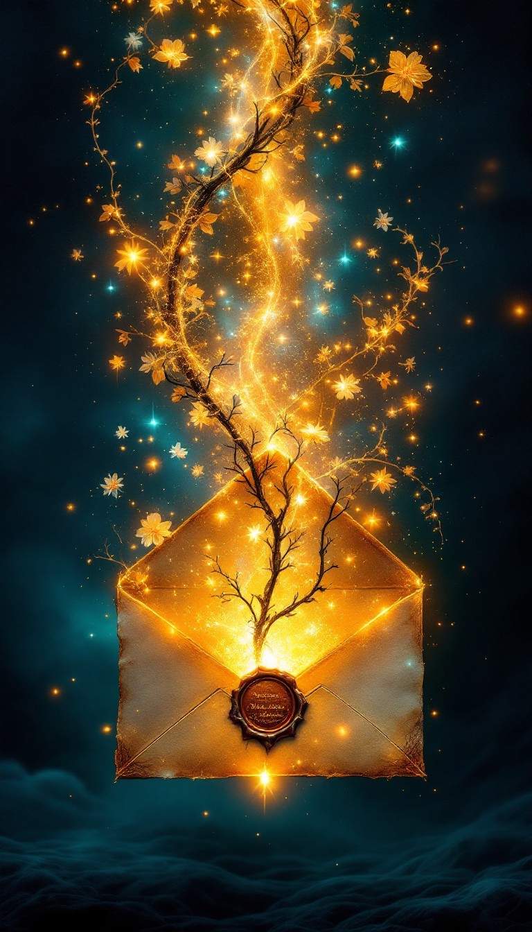 Free Enchanted Letter Glows Photo - Fantasy, Magical, Letter | Download ...