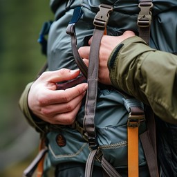 Free Hiker Adjusting Backpack Image - Hiking, Backpack, Adventure ...