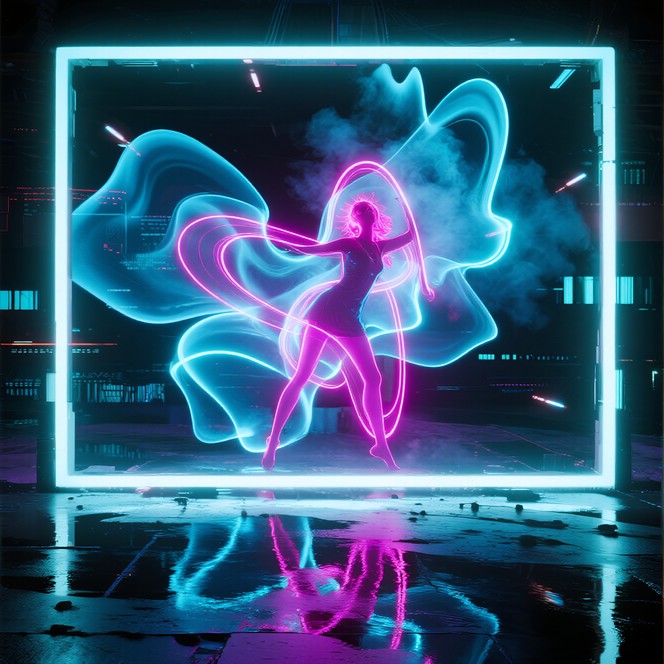 Free Neon Light Dance Image - Cyberpunk, Neon, Holographic | Download ...