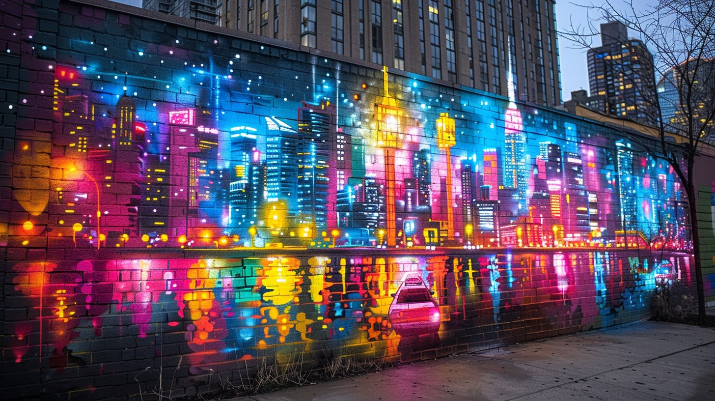 City Mural Examples Free Vibrant City Mural Image - Urban, Mural, Cityscape | Download at ...