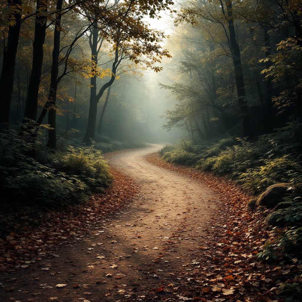 Free Misty Forest Path Image - Forest, Path, Trail | Download at StockCake