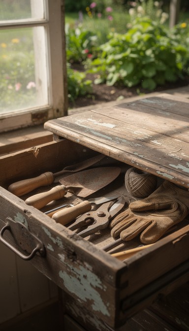 Rustic Garden Tools Free Vintage Garden Tools Image - Rustic, Vintage, Drawer | Download at ...