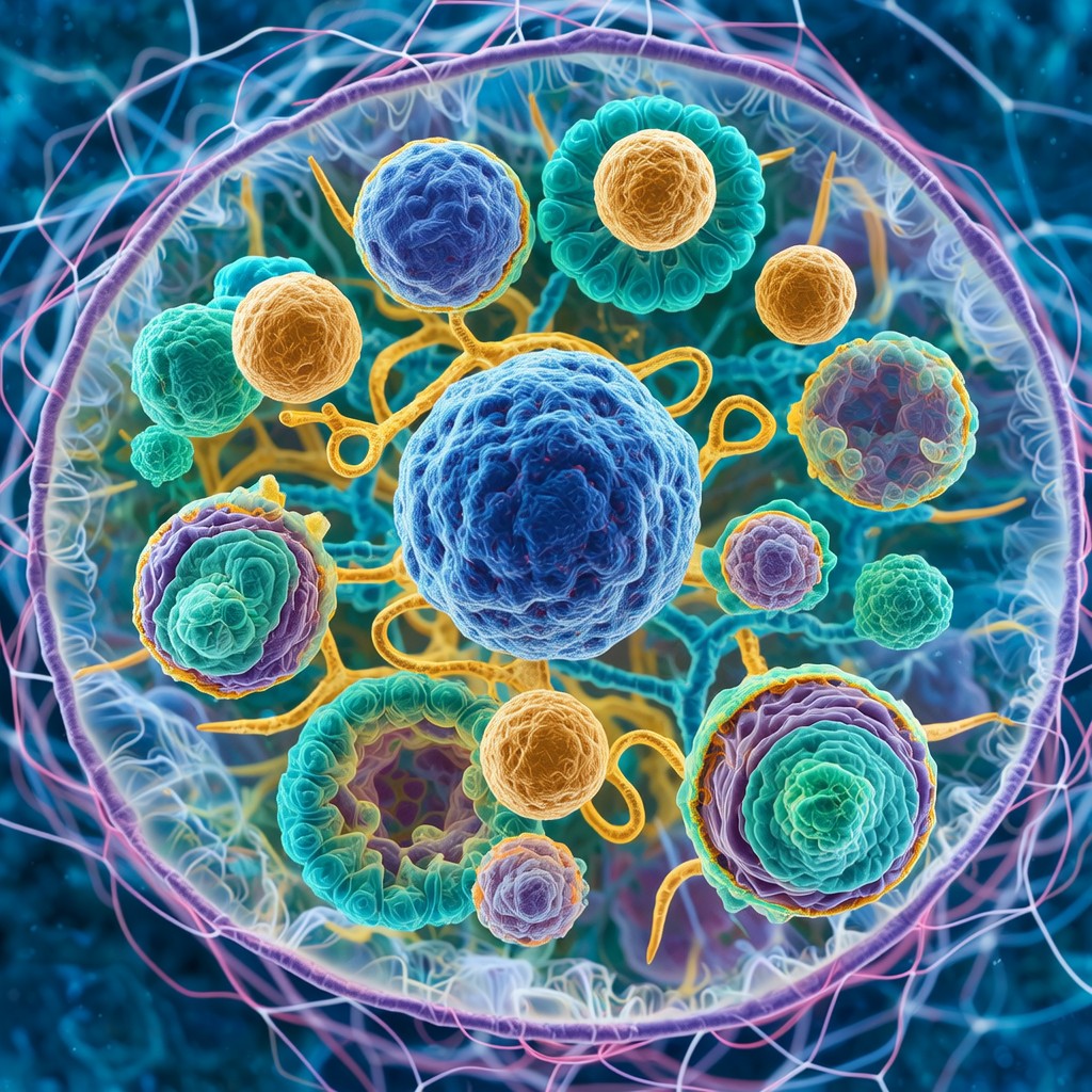 Cell Images Graphics Free Vibrant Cell Illustration Image - Cell, Biology, Microscopic ...