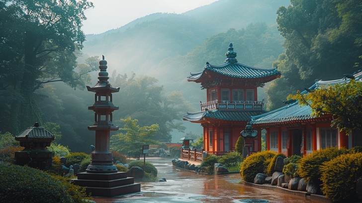 Morning Tample View Free Misty Temple Morning Image - Temple, Mist, Morning | Download at ...