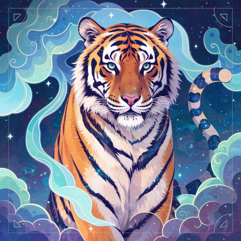 Free Cosmic Tiger Guardian Image - Tiger, Cosmic, Celestial | Download ...